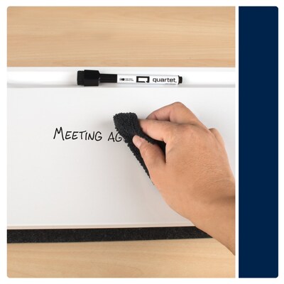 Quartet Magnetic Steel Dry-Erase Desktop Computer Pad, 21" x 7.75", White (Q090F1-R)