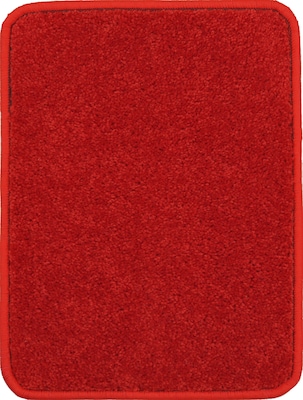 Joy Carpets Endurance Polyester 6' x 9' Machine Tufted Rug, Red (80Q-07)
