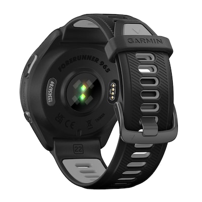 Garmin Forerunner 965 Smartwatch, GPS, 47mm, Carbon Gray & Black Silicone Band (010-02809-00)
