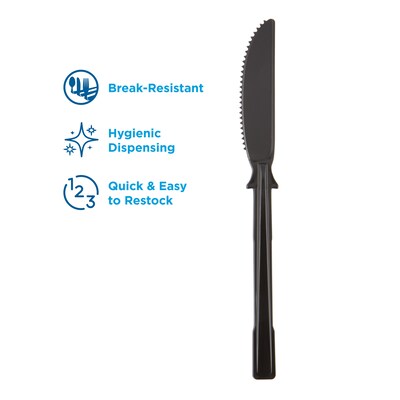 Dixie Ultra SmartStock Series-T Polypropylene Knife Set, Black, 960/Carton (DUSSPK5)