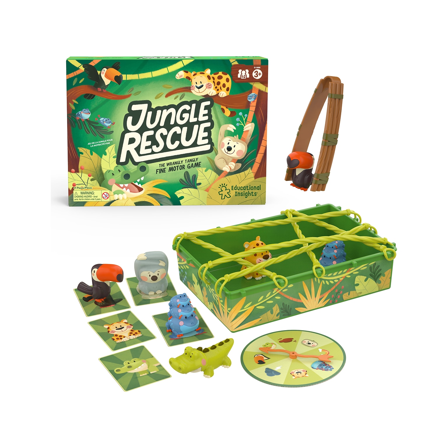 Educational Insights Jungle Rescue Fine Motor Game (3086)