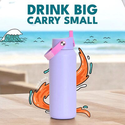Elemental Core Stainless Steel Double Wall Insulated Water Bottle, 40 oz., Lilac Tie Dye (EMLEBC40LC