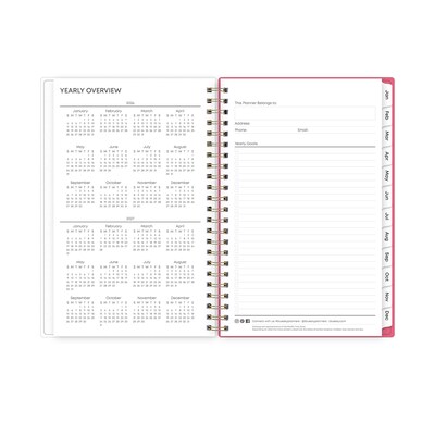 2026 Blue Sky Amalia 5" x 8"  Weekly & Monthly Planner, Plastic Cover, Multicolored (148768-26)