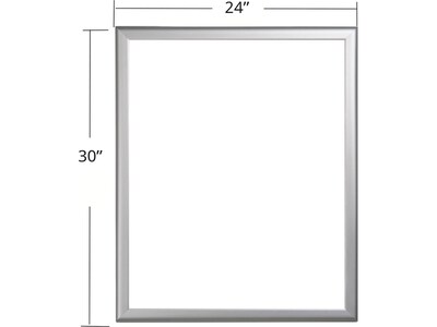 Azar Dry-Erase Whiteboard, Aluminum Frame, 30" x 24" (300229)