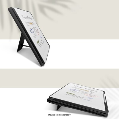 SaharaCase Indy Series Bi-Fold Folio Case for reMarkable Paper Pro, Black (TB00433)