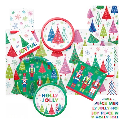 Say Hooray! Joyful and Jolly Tableware Kit, Multicolored, 49/Pack (DTC9404E2A)
