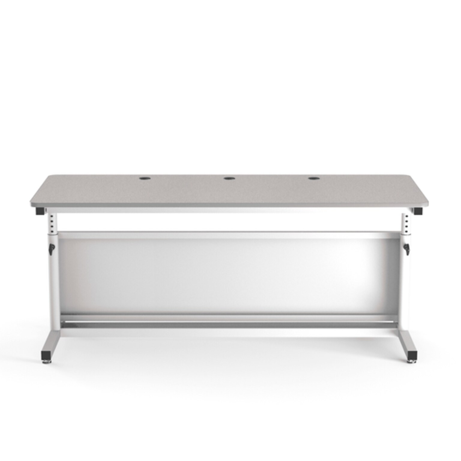 VersaDesk Deluxe 72W Manual Adjustable Standing Computer Table, Grey/White (CTL7230-WG)