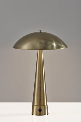 Adesso Vortex 20 Incandescent Table Lamp, Antique Brass (2605-21)