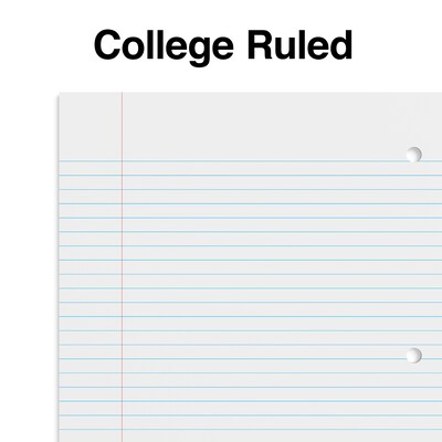 Staples 1-Subject Notebook, 8" x 10.5", College Ruled, 70 Sheets, Green (ST27502C)