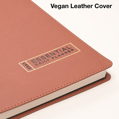 2027 Excello Brands Essential 8.5 x 11 Weekly & Monthly Planner, Poly Cover, Brown (ORY27-ESN811-LT)