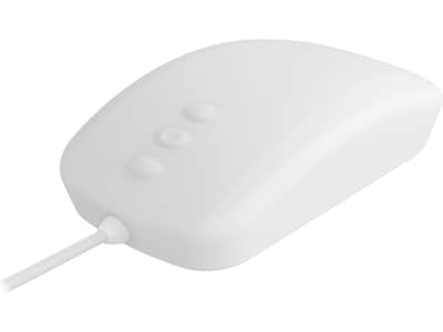 Cherry AK-PMH3 Ergonomic Ambidextrous Optical USB Mouse, White (AK-PMH3OB-US-W)