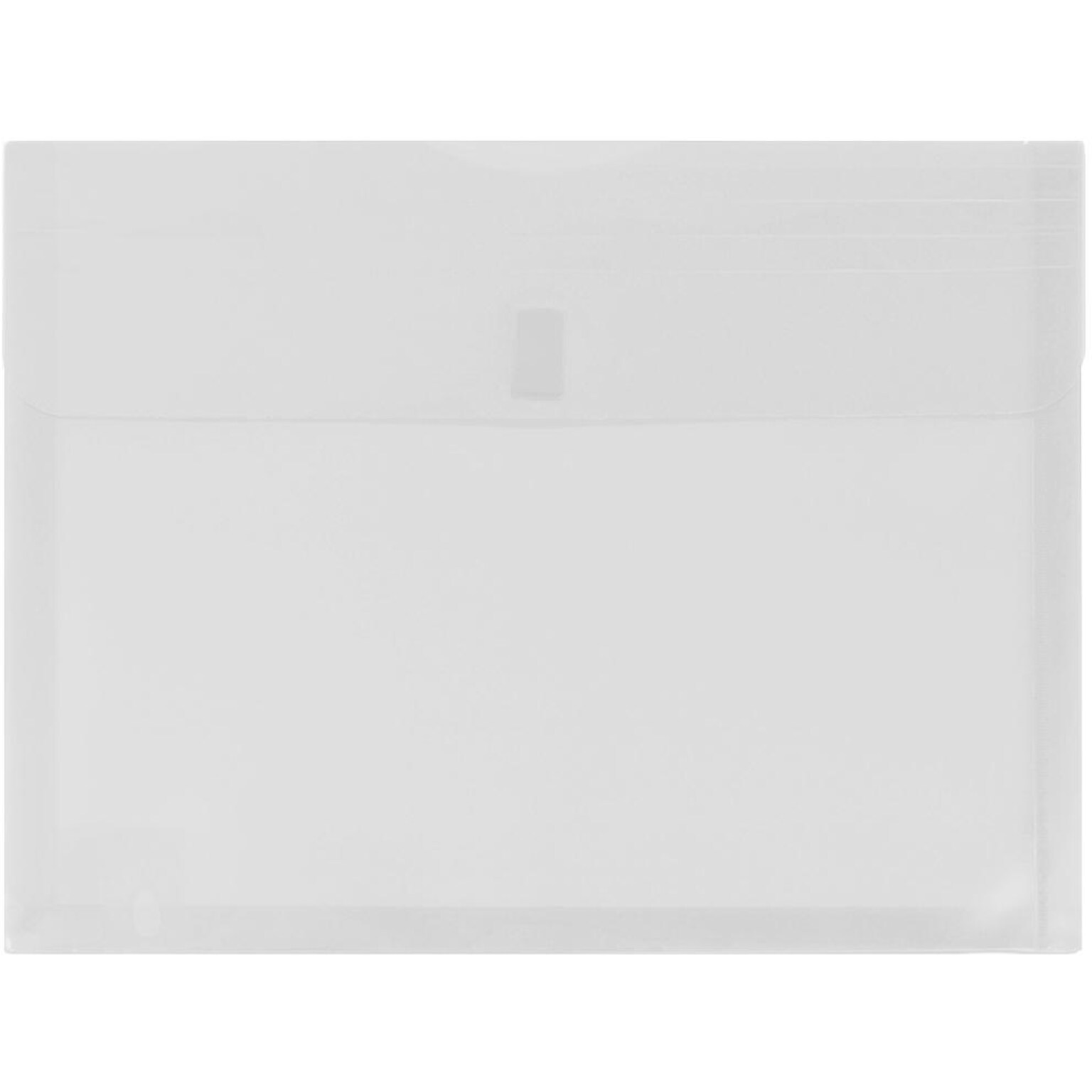 JAM Paper Premium Plastic Document File, Letter, Clear, 3/Pack (218V1CLX3)