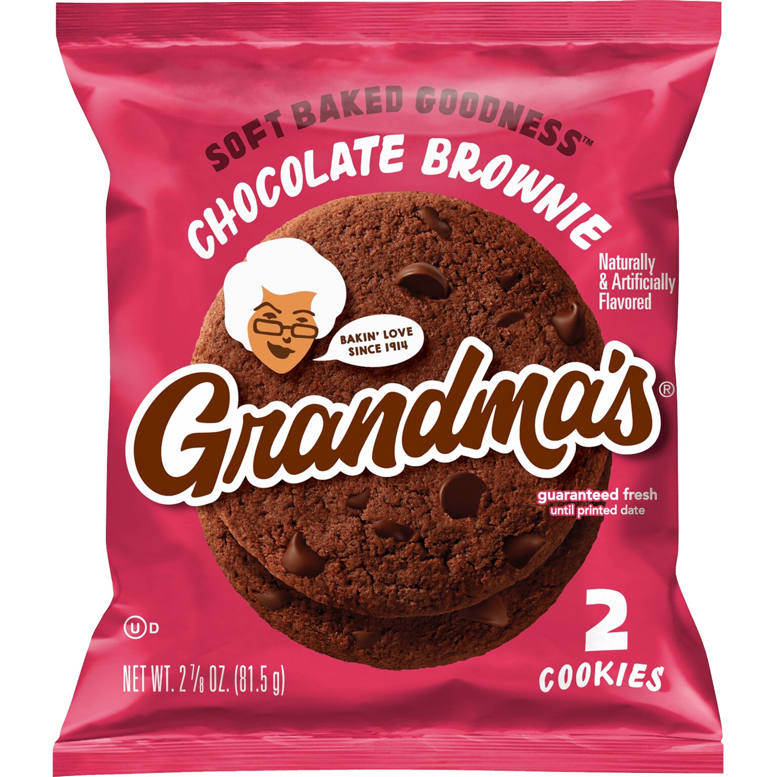 Grandmas Brownies, Chocolate, 2.5 Oz., 60/Carton (FRI10310)
