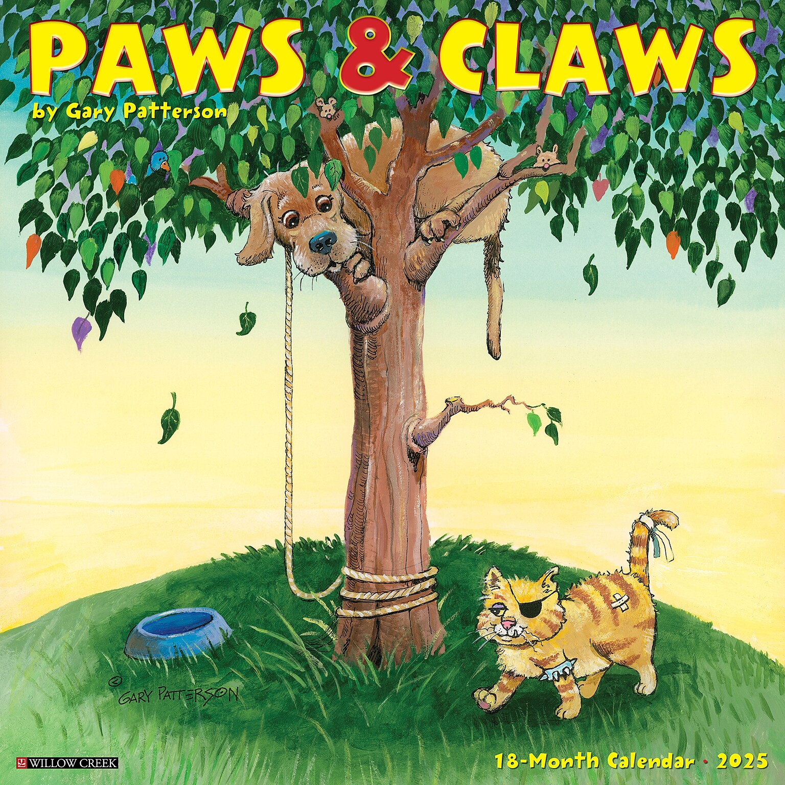 2025 Willow Creek Gary Pattersons Paws n Claws 12 x 12 Monthly Wall Calendar (44391)