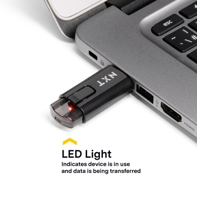NXT Technologies™ 8GB USB 2.0 Type A Flash Drive, Black (NX61128)