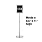 Quill Brand® Sign Holder, 8.5" x 11", Metallic (28069)