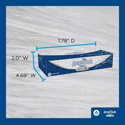 Angel Soft Ultra Professional Series Facial Tissue, 2-Ply, 126 Sheets/Box, 10 Boxes/Pack (4836014)