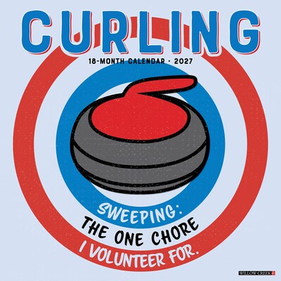 2027 Willow Creek Curling 12 x 12 Monthly Wall Calendar, Assorted Colors (59937)