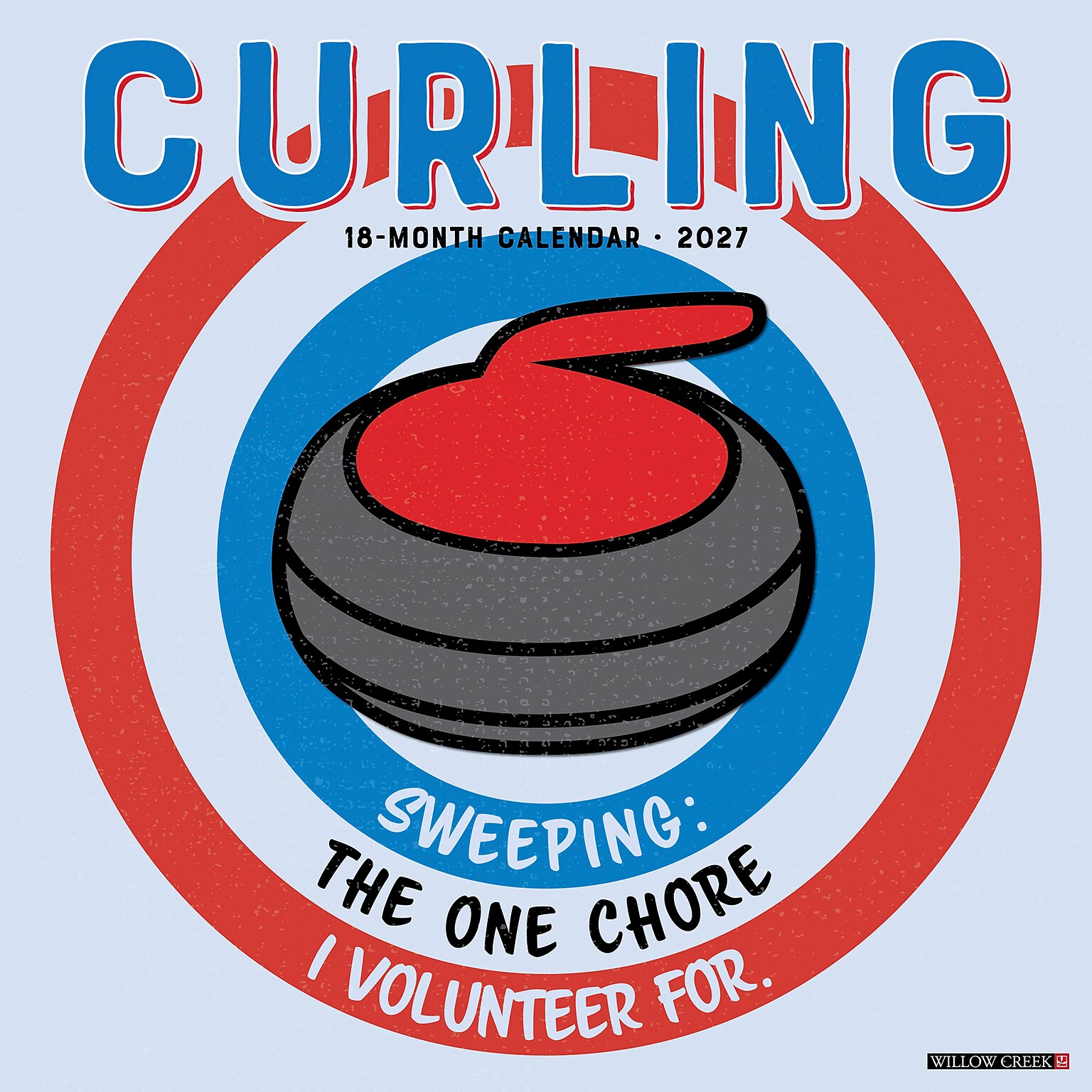 2027 Willow Creek Curling 12 x 12 Monthly Wall Calendar, Assorted Colors (59937)