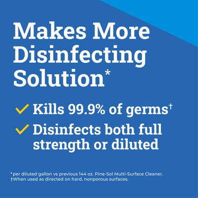 Pine-Sol  Disinfecting Multi-Surface Cleaner Degreaser, Original Pine, 80 Fl. Oz. 3/Carton (60606CT)
