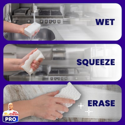 Mr. Clean Professional Magic Eraser Ultra Pro Multi-Purpose Cleaner, White, 26 Pads/Carton (17406)