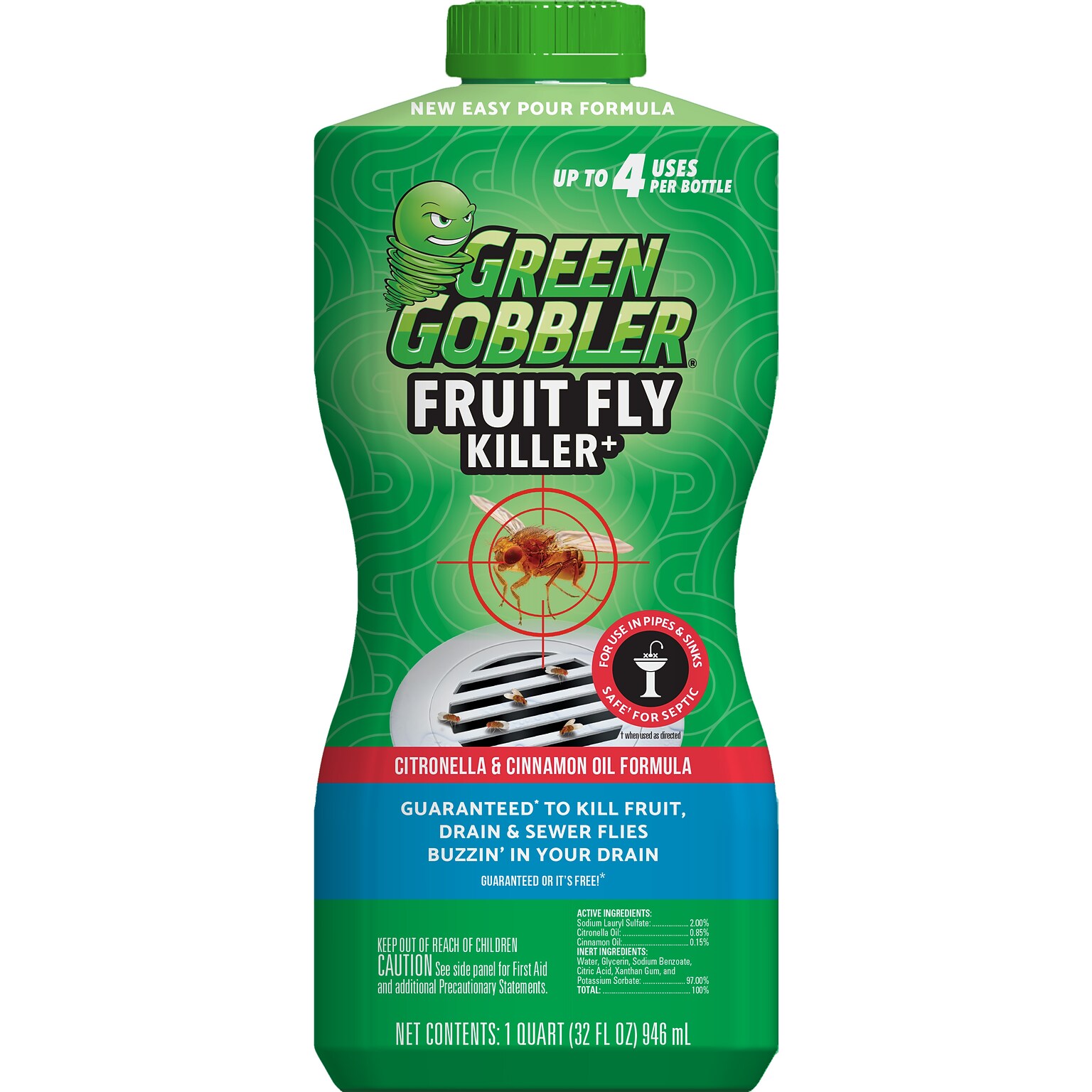Green Gobbler Fruit Fly Killer, 32 oz. (G8732J)