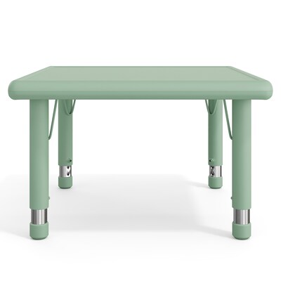 Flash Furniture Wren Square Activity Table, 24" x 24", Height Adjustable, Sage (YUYCX0022SQRSGE)