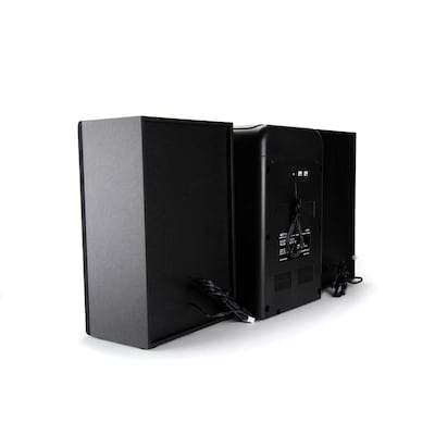 Emerson Bluetooth Micro Music System with MP3, CD Player, FM Radio, Alarm, USB, AUX Input, LED Display, & Remote Control