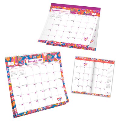 2027 BrownTrout House of Turnowsky Nothing But Love 14.25" x 13" Monthly Calendar, Assorted Colors (9798330716159)