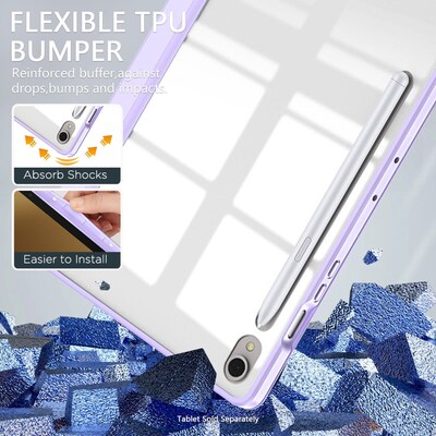 SaharaCase Venture Series TPU 13.1" Folio Case for Galaxy Tab S10 FE+, Purple Orchid (TB00469)