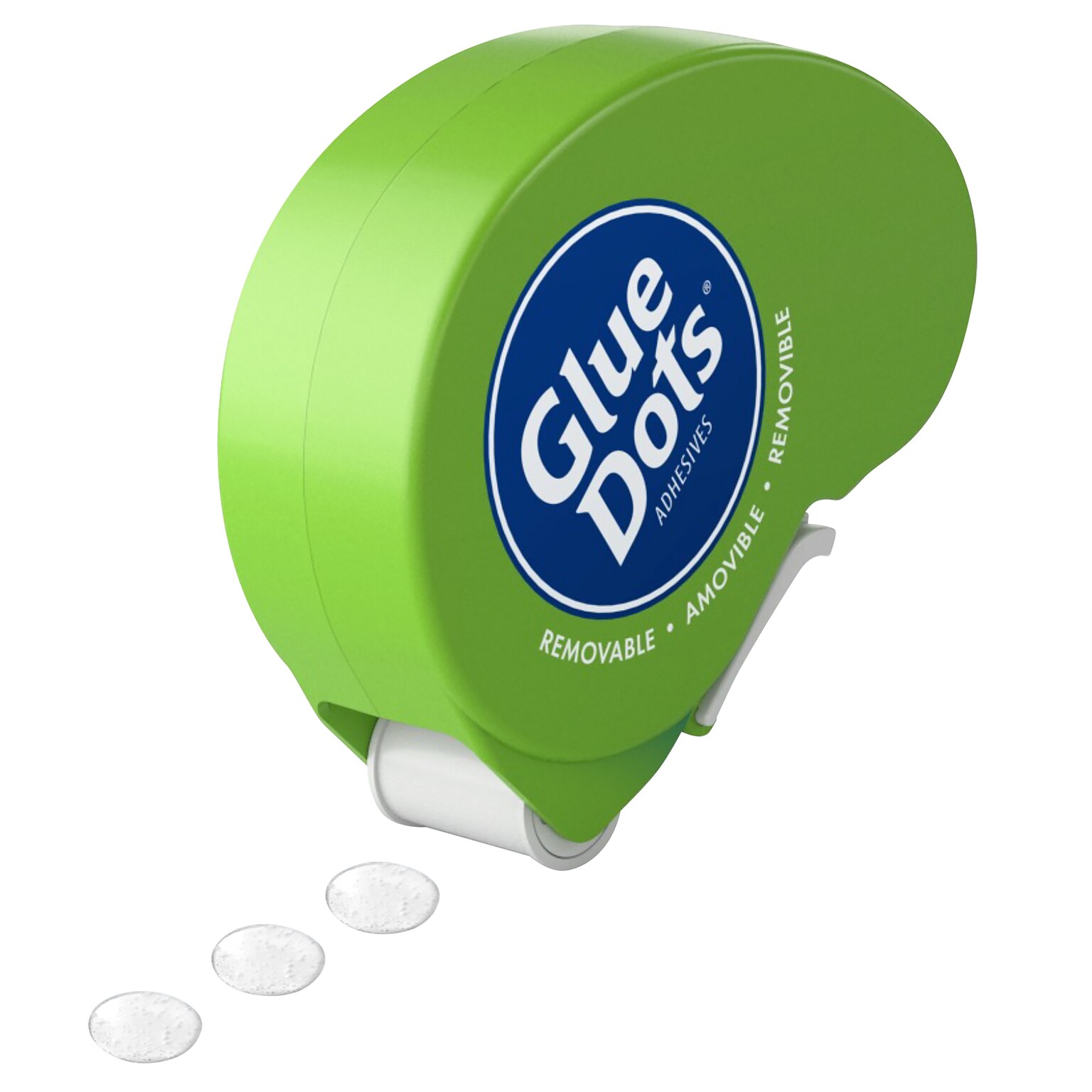 Dot N Go Removable Adhesive Dots, Clear, 6/Pack (GD119)