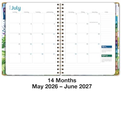 2026-2027 Excello Brands 8.5" x 11" Academic Weekly & Monthly Planner, Paperboard Cover, Tree Seasons (FSHN-AY26-8511-20)