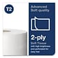 Tork Advanced Mini Jumbo Roll Bath Tissue, Septic Safe, 2-Ply, White, 3.48" x 751 ft, 12 Rolls/Carton (TRK12024402)