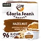 Gloria Jean's Coffees Hazelnut Coffee, Keurig K-Cup Pod, Medium Roast, 96/Carton (60051-052CT)