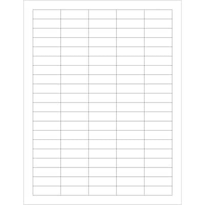 Tape Logic Rectangular Laser Labels, 1 1/2 x 1/2, White, 10000/Case (LL106)