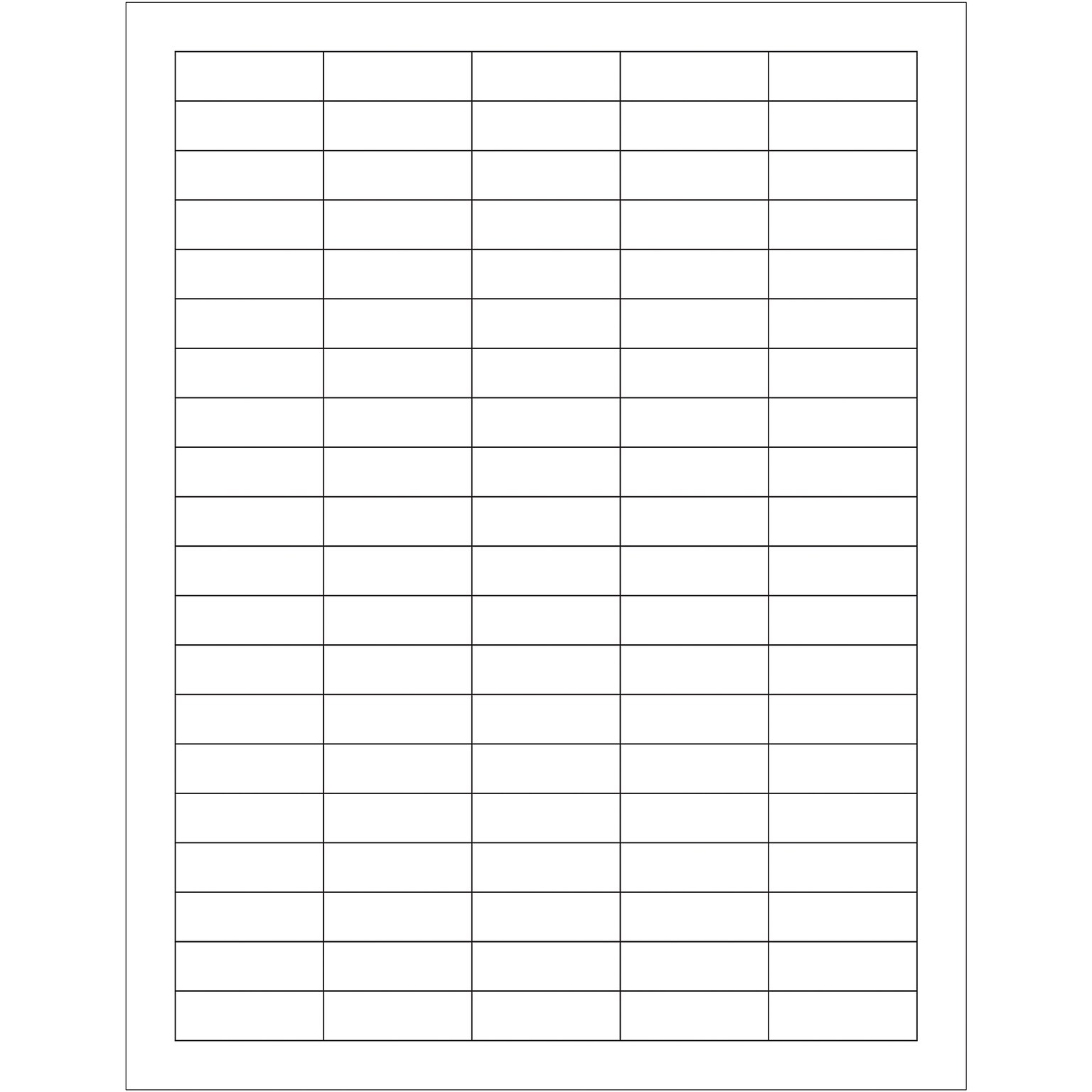 Tape Logic Rectangular Laser Labels, 1 1/2 x 1/2, White, 10000/Case (LL106)