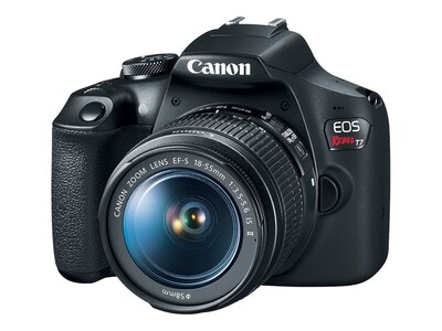 Canon EOS Rebel T7 24.1 Megapixels Digital Camera, 3X Optical Zoom, Black (2727C002)