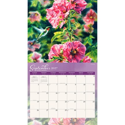 2027 BrownTrout Hummingbirds 14" x 12" Monthly Wall Calendar, Assorted Colors (9798330716029)