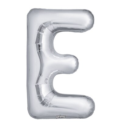 Party City (Air-Filled) 16 E Foil Balloon, Silver, 2/Pack (AM60050269-18)