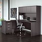 Bush Business Furniture Studio C 72"W L Shaped Desk with Hutch, Mobile File Cabinet and Return, Storm Gray (STC006SG)
