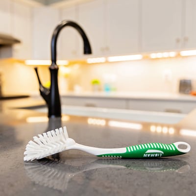 Libman Non-Scratch Scrubber Brush, Green/White, 6/Carton (1043006)
