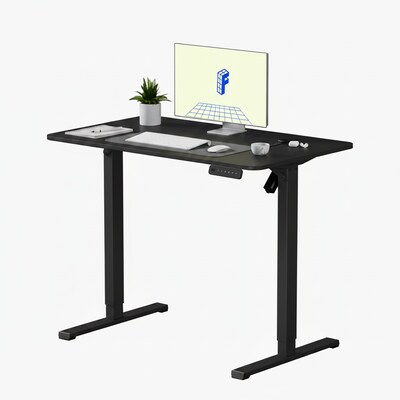 FlexiSpot FQ2 40W Electric Rectangular Adjustable Standing Desk, Black (FQ2B-1060)