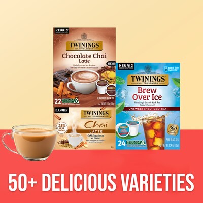 Twinings Chai Latte Black Tea, Keurig® K-Cup® Pods, 22/Box (TNA78919)