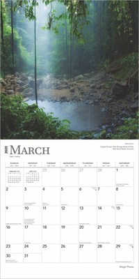 2025 BrownTrout Magic Places 12" x 12" Monthly Square Wall Calendar (9781975475130)
