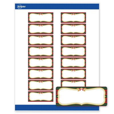 Avery Rectangle Multipurpose Labels, 1 x 2-5/8, White, 160/Pack (19479370508)
