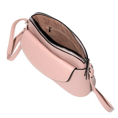Nicci Cross-Body Bag with Front Flap, Blush (NH05-BLS)