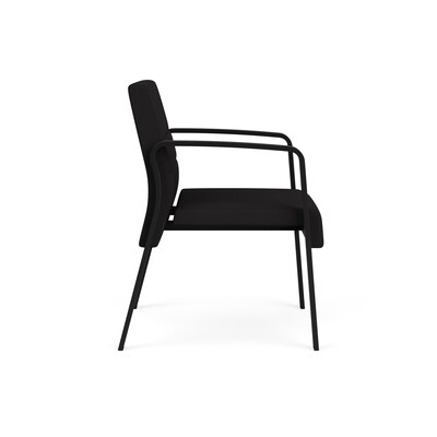 Lesro Waterfall Fabric Guest Chair, Open House Black (WF1101.SBK-01OHBK)
