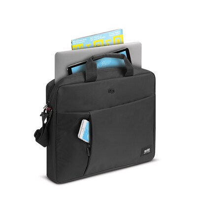 Solo New York Lead Slim Briefcase, Black (VAR101-4U4)