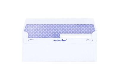Staples Self Seal Self Seal Security Tinted #8 Double Window Envelopes, 3 5/8 x 8 5/8, White, 500/
