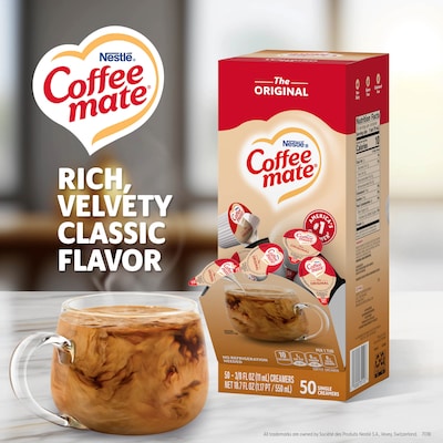 Coffee mate Singles Original Liquid Creamer, 0.38 oz., 200/Carton (NES35110)